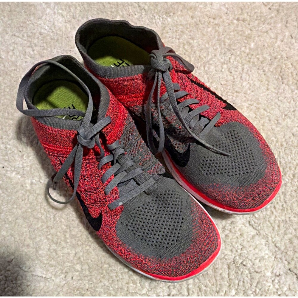 Nike Free 4.0 Flyknit Low Top Sneakers pink Gray Black white 631050-006